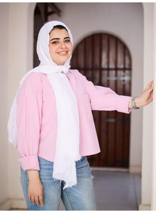 FLOWER Signature Timeless Luxury Ultra Soft Breathable Pure Cotton Modal Veil With Elegant Smooth Finish Off White 80x200cm - Image 3